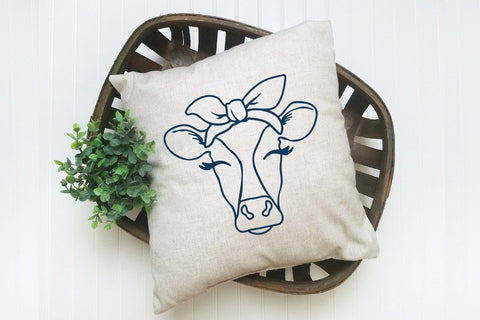 Cow SVG File - Cow with Bandana SVG Cut File SVG Old Market 