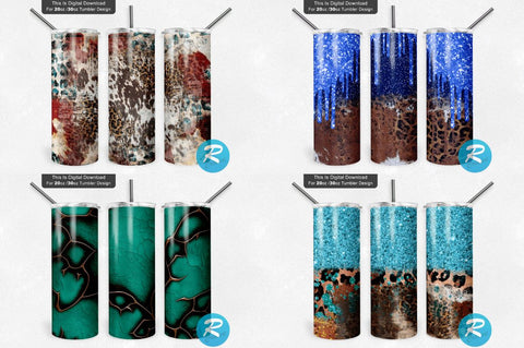 Cow Western Png Tumbler Bundle Sublimation Regulrcrative 