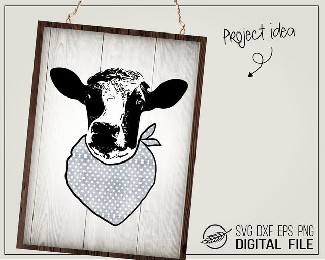 Cow with bandana SVG Boertiek 