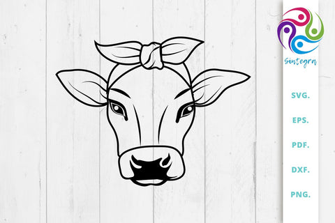 Cow With Bandana Svg Cut File SVG Sintegra 