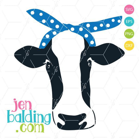 Cow with Bandana SVG So Fontsy Design Shop 