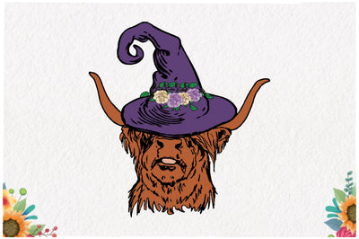Cow with Hat Witches Sublimation Sublimation Jagonath Roy 