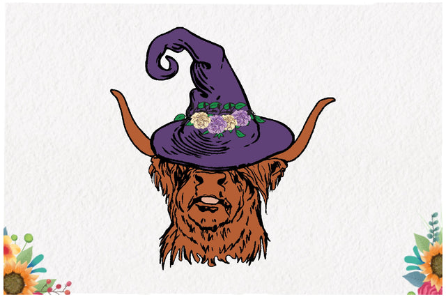 Cow with Hat Witches Sublimation Sublimation Jagonath Roy 