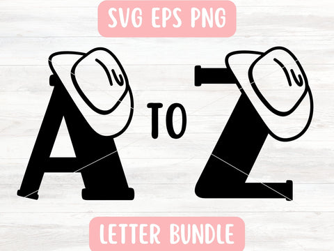 Cowboy Alphabet SVG for Cricut or Silhouette SVG Apple Grove Designs 