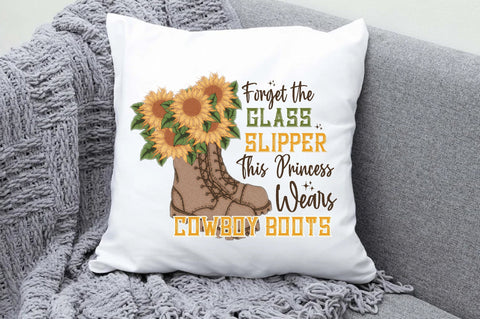 Cowboy Boots Sunflower Sublimation PNG Sublimation Jagonath Roy 
