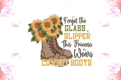 Cowboy Boots Sunflower Sublimation PNG Sublimation Jagonath Roy 