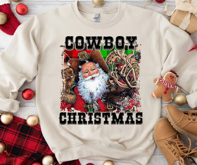 Cowboy Christmas Png, Western Png Sublimation ToriDesigns 