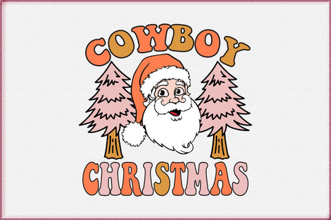 Cowboy Christmas Sublimation Sublimation Creativeart88 