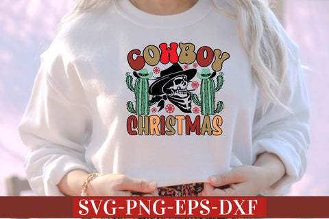 Cowboy Christmas SVG SVG DESIGNISTIC 