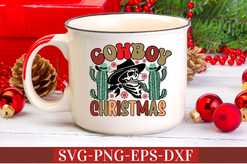 Cowboy Christmas SVG SVG DESIGNISTIC 