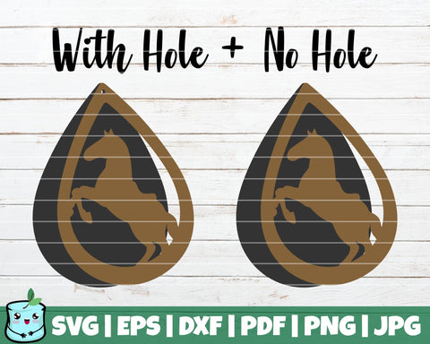 Cowboy Earrings SVG MintyMarshmallows 