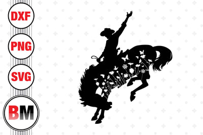 Cowboy Floral SVG, PNG, DXF Files SVG BMDesign 