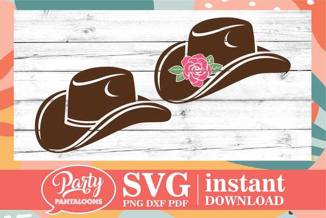 COWBOY HAT, COWGIRL HAT | western SVG SVG Partypantaloons 