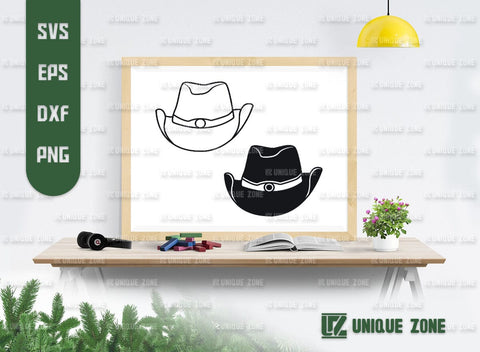 Cowboy Hat SVG Bundle, Hat Svg, Cap Svg, Western Hat Svg, Cowboy Cap Svg, Western Style Hat Svg, Cowgirl Hat Svg, SVG Unique Zone 