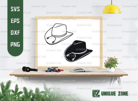 Cowboy Hat SVG Bundle, Hat Svg, Cap Svg, Western Hat Svg, Cowboy Cap Svg, Western Style Hat Svg, Cowgirl Hat Svg, SVG Unique Zone 