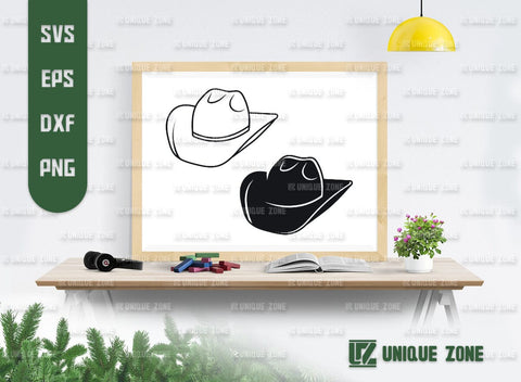 Cowboy Hat SVG Bundle, Hat Svg, Cap Svg, Western Hat Svg, Cowboy Cap Svg, Western Style Hat Svg, Cowgirl Hat Svg, SVG Unique Zone 