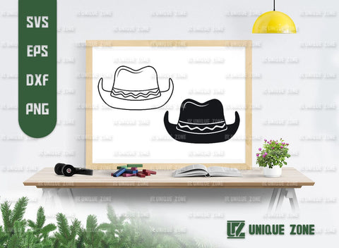 Cowboy Hat SVG Bundle, Hat Svg, Cap Svg, Western Hat Svg, Cowboy Cap Svg, Western Style Hat Svg, Cowgirl Hat Svg, SVG Unique Zone 