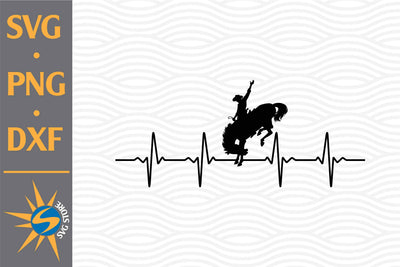 Cowboy Heartbeat SVG, PNG, DXF Digital Files Include SVG SVGStoreShop 