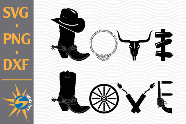 Cowboy Love SVG, PNG, DXF Digital Files Include SVG SVGStoreShop 