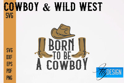 Cowboy & Wild West SVG | Western SVG Design | Cowboy T-Shirt Design SVG Fly Design 