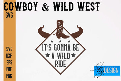 Cowboy & Wild West SVG | Western SVG Design | Cowboy T-Shirt Design SVG Fly Design 