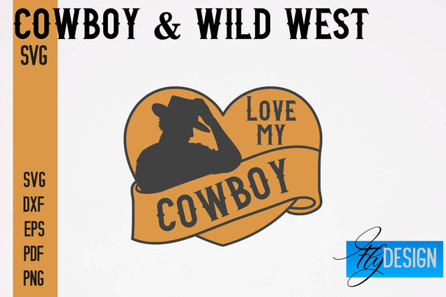 Cowboy & Wild West SVG | Western SVG Design | Cowboy T-Shirt Design SVG Fly Design 