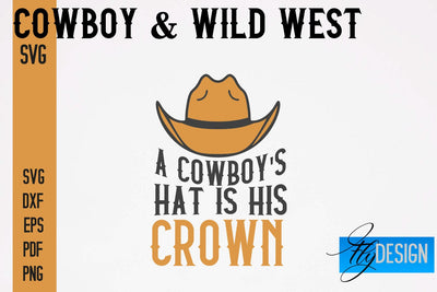 Cowboy & Wild West SVG | Western SVG Design | Cowboy T-Shirt Design SVG Fly Design 