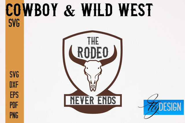 Cowboy & Wild West SVG | Western SVG Design | Cowboy T-Shirt Design SVG Fly Design 