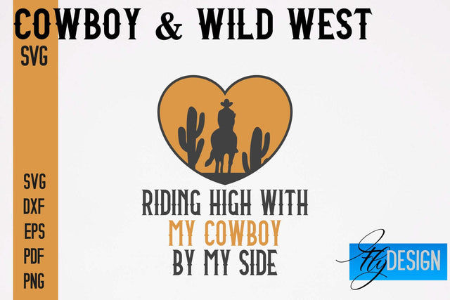 Cowboy & Wild West SVG | Western SVG Design | Cowboy T-Shirt Design SVG Fly Design 