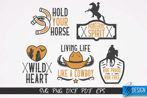 Cowboy & Wild West SVG | Western SVG Design | Cowboy T-Shirt Design v.2 SVG Fly Design 