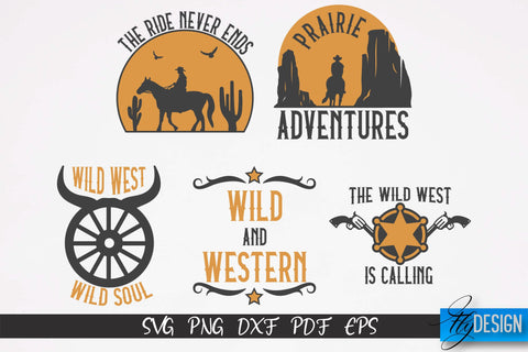 Cowboy & Wild West SVG | Western SVG Design | Cowboy T-Shirt Design v.2 SVG Fly Design 