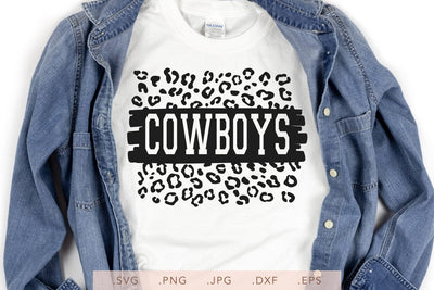 Cowboys Leopard Design SVG DXF JPG PNG EPS | School Team Spirit | Team Shirt Sublimation SVG Nanda Bayu 