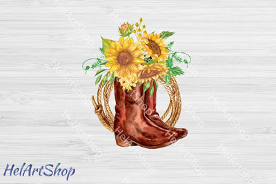 Cowgirl boots Sublimation png Sublimation _HelArtShop_ 