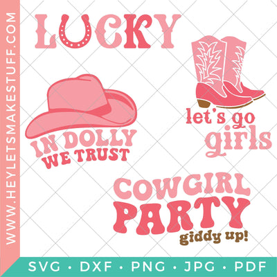 Cowgirl Bundle SVG Hey Let's Make Stuff 