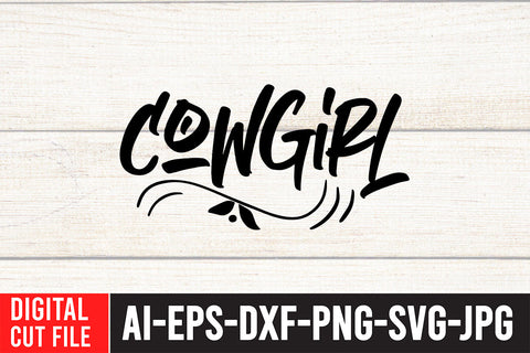 CowGirl SVG Cut File SVG BlackCatsMedia 