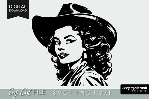 Cowgirl SVG File For Cricut Country Girl. Southern Girl Svg SVG OrangeBrushStudio 