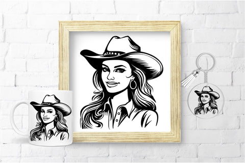 Cowgirl SVG File For Cricut Country Girl SVG OrangeBrushStudio 