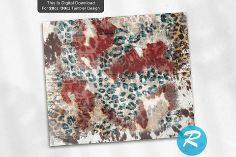 Cowhide 20 oz / 30 oz Tumbler PNG Sublimation Regulrcrative 