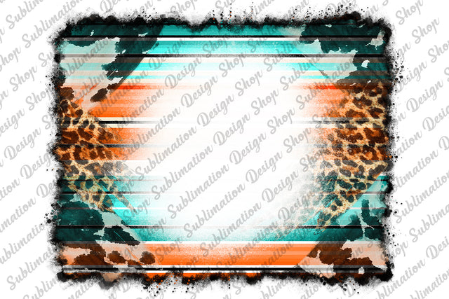 Cowhide Leopard Serape Background With Bleach Effect, Leopard Background Png, Serape Png, Western Background Png,Sublimation Design Download Sublimation SublimationDesignShop 