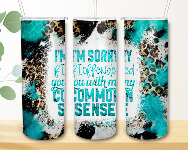 Cowhide Sarcastic Quote 20oz Skinny Tumbler Png, Seamless Sublimation Designs Download, I'm Not Sarcastic Tumbler Wrap Png, Cow Print Sublimation Design Sublimation sassyprint 