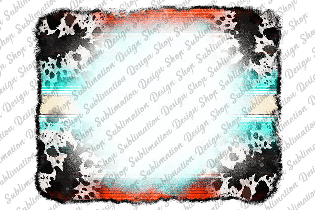 Cowhide Serape Background With Bleach Effect, Serape Background Png, Cowhide Background, Western Background Png, Sublimation Design Download Sublimation SublimationDesignShop 