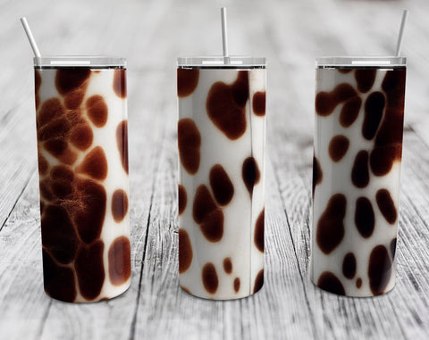 Cowhide Tumbler Sublimation Designs Bundle, 20 Oz Skinny Tumbler Cow Hide Designs, Cowgirl Tumbler PNG, Heifer Tumbler PNG, 5 Designs Sublimation HappyDesignStudio 