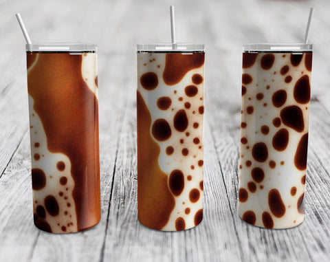 Cowhide Tumbler Sublimation Designs Bundle, 20 Oz Skinny Tumbler Cow Hide Designs, Cowgirl Tumbler PNG, Heifer Tumbler PNG, 5 Designs Sublimation HappyDesignStudio 