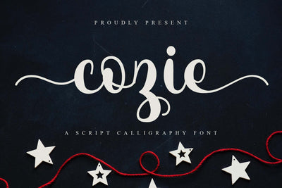 Cozie - A Script Calligraphy Font Font So Fontsy Design Shop 