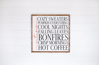 Cozy Autumn Decor SVG - Fall List, Farmhouse Signs SVG Pickled Thistle Creative 