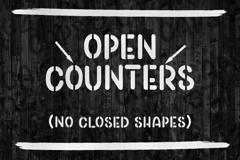 Cozy Caps 2 - The Stencil Version Font Stacy's Digital Designs 