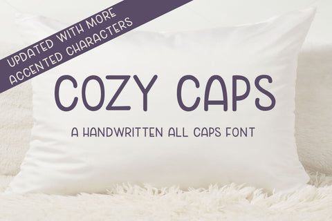Cozy Caps - A Handwritten All Caps Font Font Stacy's Digital Designs 