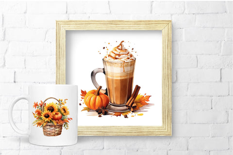 Cozy Fall Clipart Bundle, Autumn Sublimation Bundle Sublimation OrangeBrushStudio 