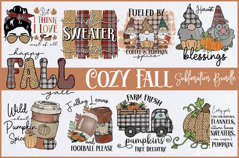 Cozy Fall Sublimation Bundle Sublimation Jagonath Roy 