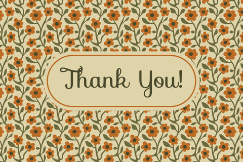 Cozy Flowers Seamless Patterns Digital Pattern Rin Green 